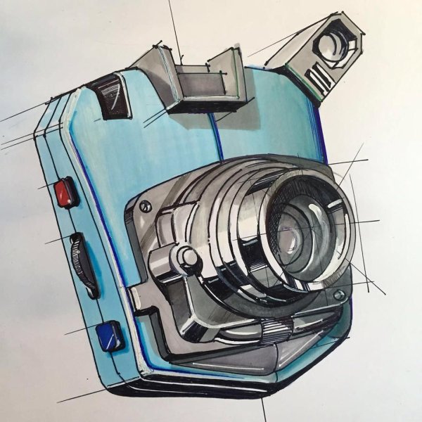 Нарисованный фотоаппарат