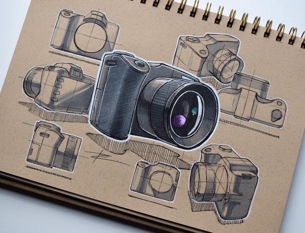 Фотоаппарат эскиз