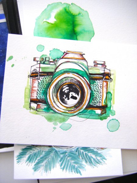 Фотоаппарат эскиз