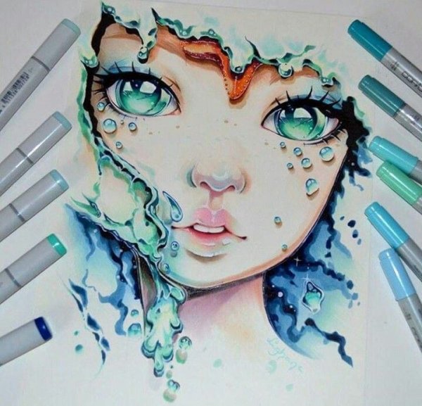 Рисование арт маркерами