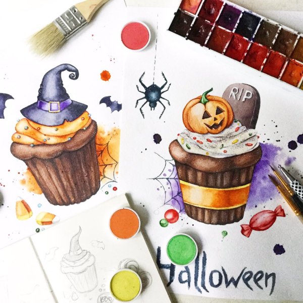 Скетчинг Хэллоуин