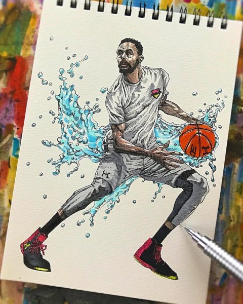 Идеи для рисунков баскетбол арт
