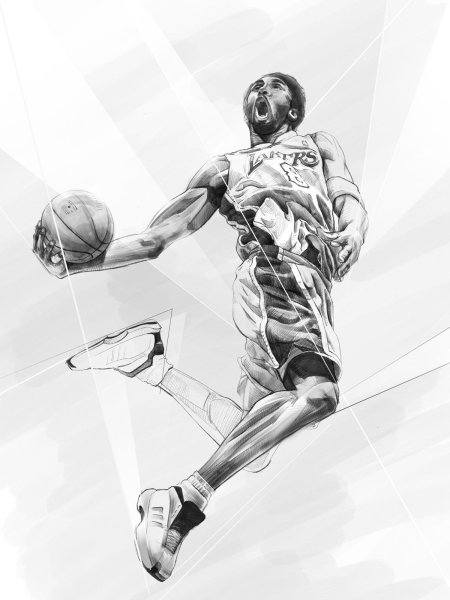 Тату Коби Брайант эскизы