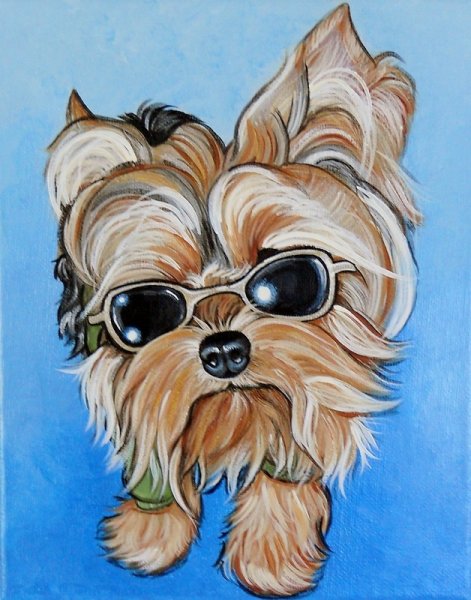 Скетчинг Йоркширский терьер