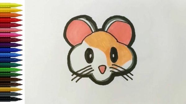 Рисунки фломастерами мышонок