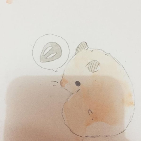 Нарисовать хомяка милого