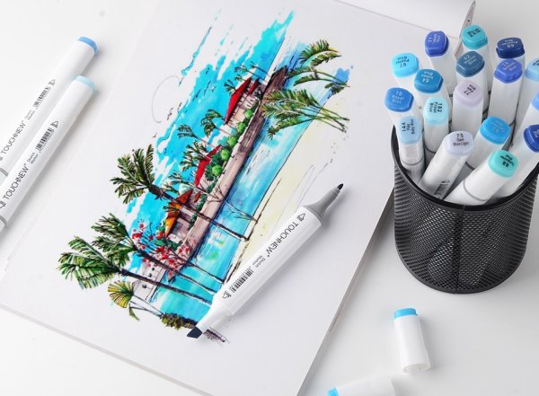 Рисование маркерами тач