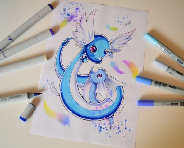 Рисунки маркерами Lighane животные