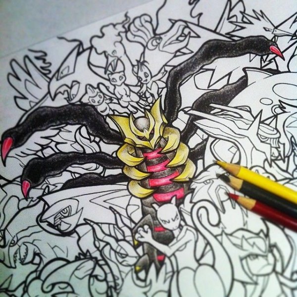 Покемоны рисунки фломастерами