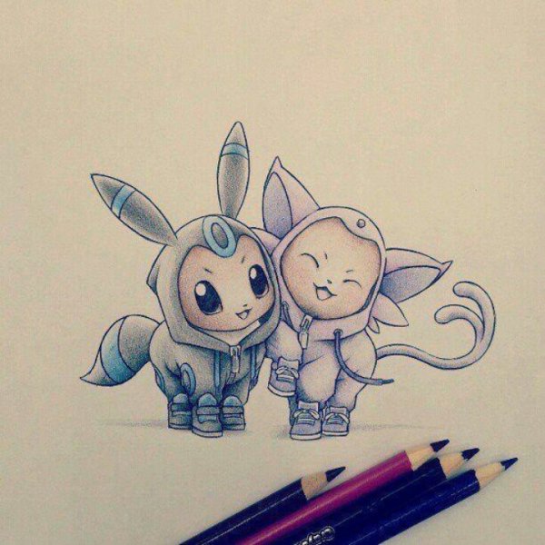 Милые покемоны для рисование