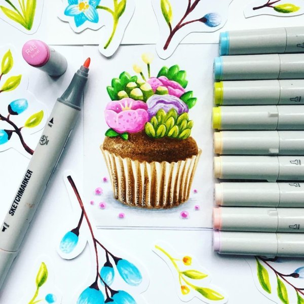 Рисунки маркерами Touch