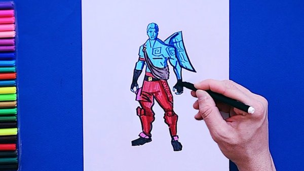 Рисунки ФОРТНАЙТ маркером