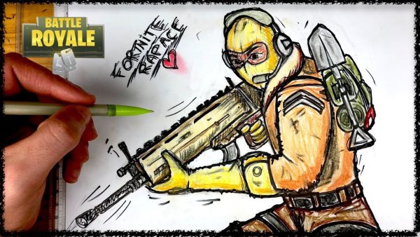 ФОРТНАЙТ карандашом