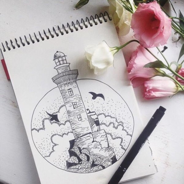 Идеи i Love you рисунок в сектчбук