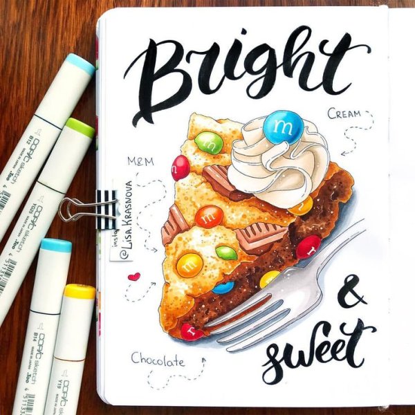 Оригинальные рисунки маркерами