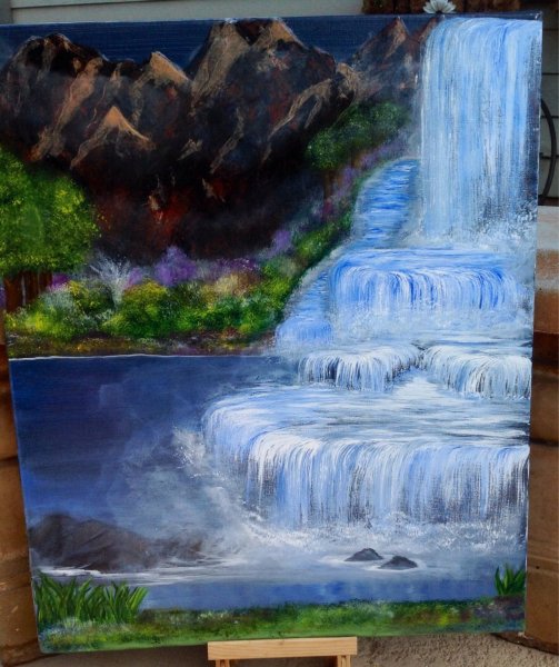 Картина водопад