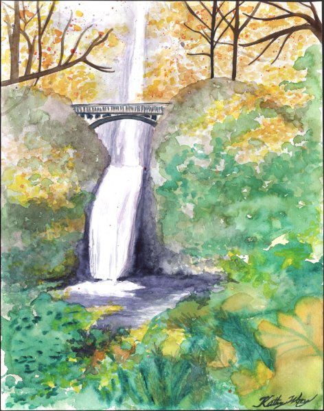 Нарисовать водопад