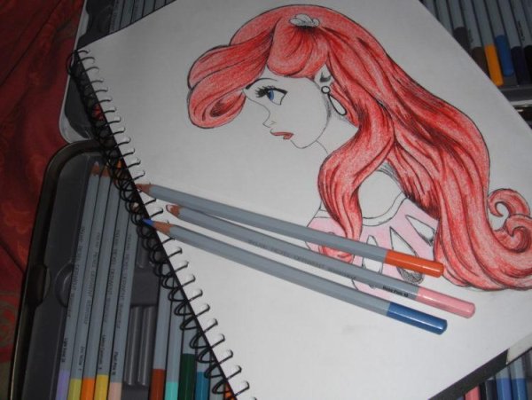 Рисунки Дисней цветными карандашами