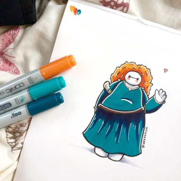 Красивые рисунки маркерами