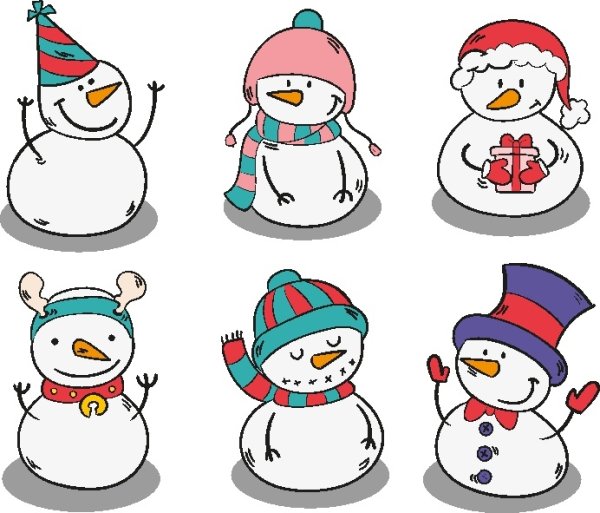 Новый год акварель