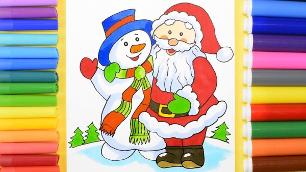 Оригинальный рисунок на новый год