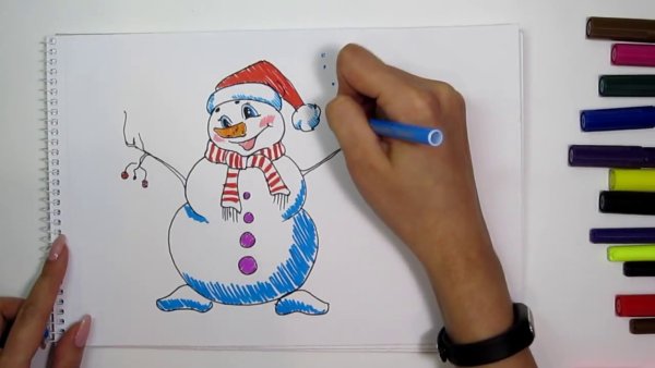 Рисование фломастерами для детей 7 лет