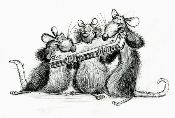 Крыса смешно