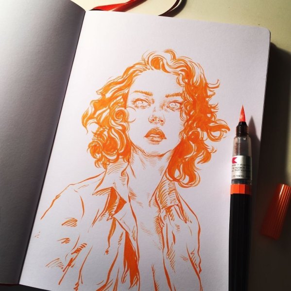 Зарисовки для скетчбука маркерами