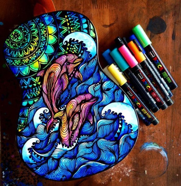 Рисунки фломастерами легкие