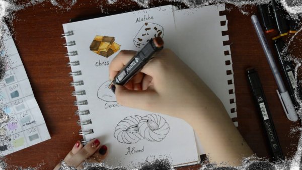 Рисунки фломастерами Touch