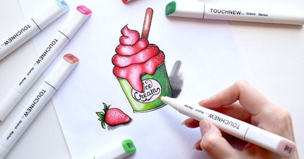 Двухсторонние маркеры для рисования