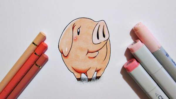 Рисунки маркерами