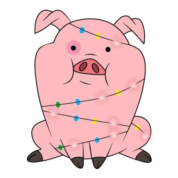 Рисунки свинки маленькие