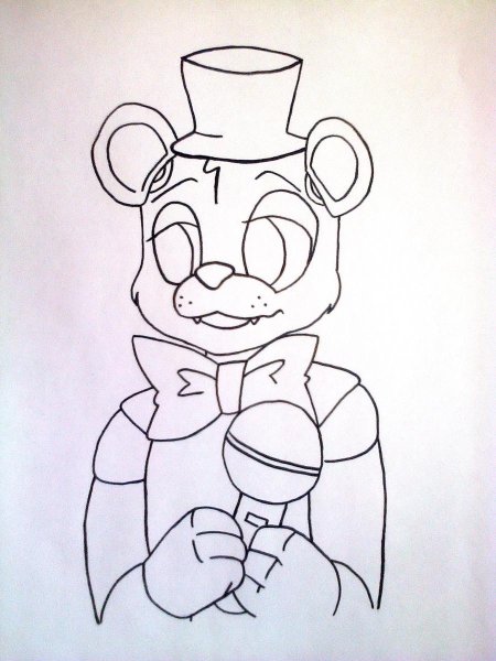 Рисунки для срисовки ФНАФ Фредди