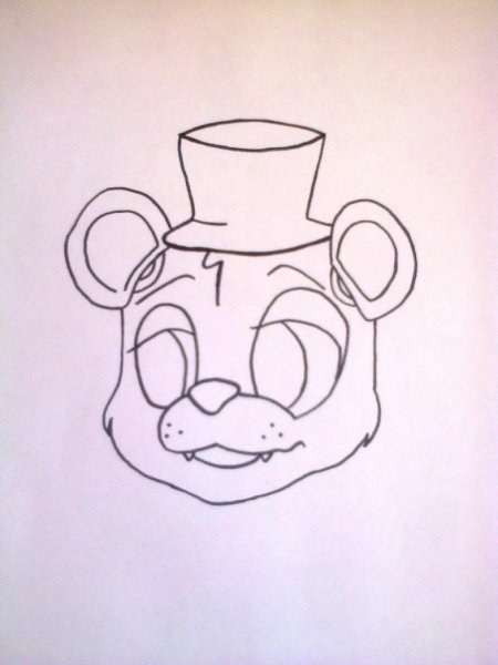 Фредди рисунок карандашом