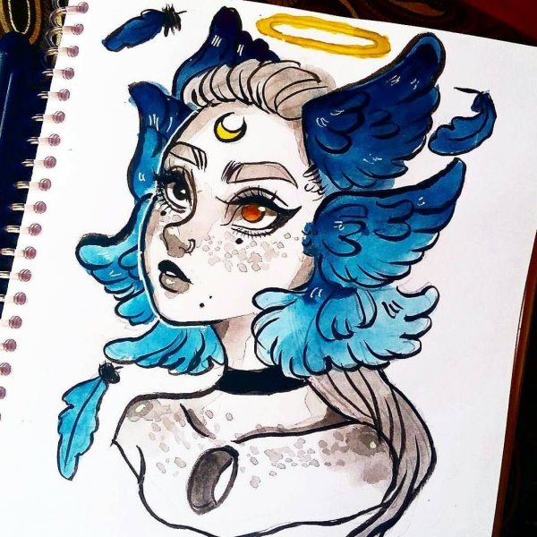 Странные рисунки в скетчбуке