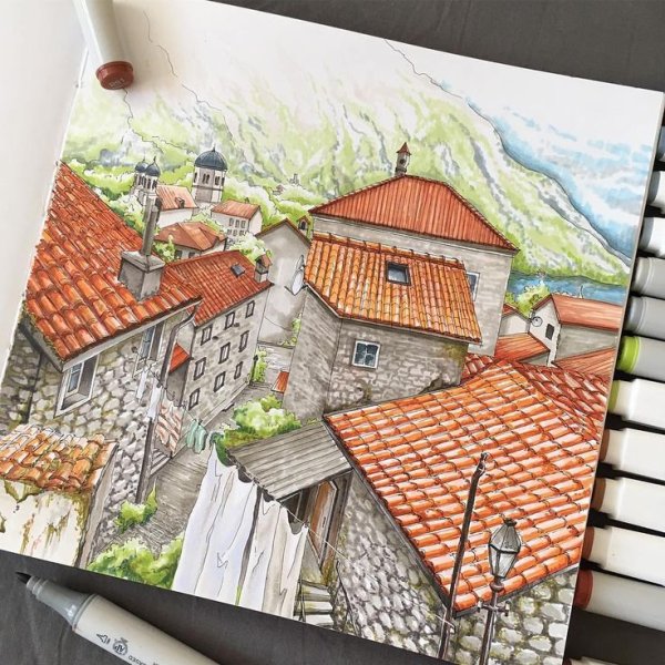 Живопись маркерами