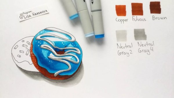 Рисунки маркерами для начинающих