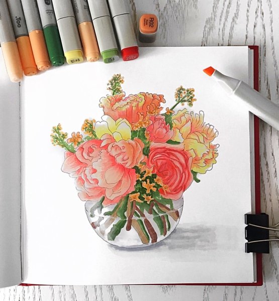 Маркеры для скетчинга Touch cool 48 цветов