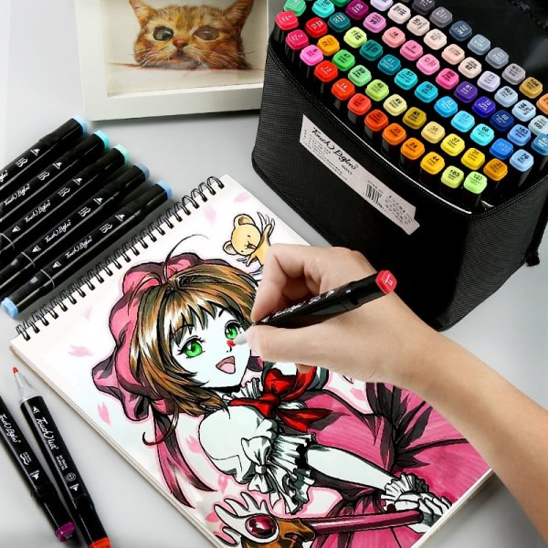 Рисунки профессиональными фломастерами