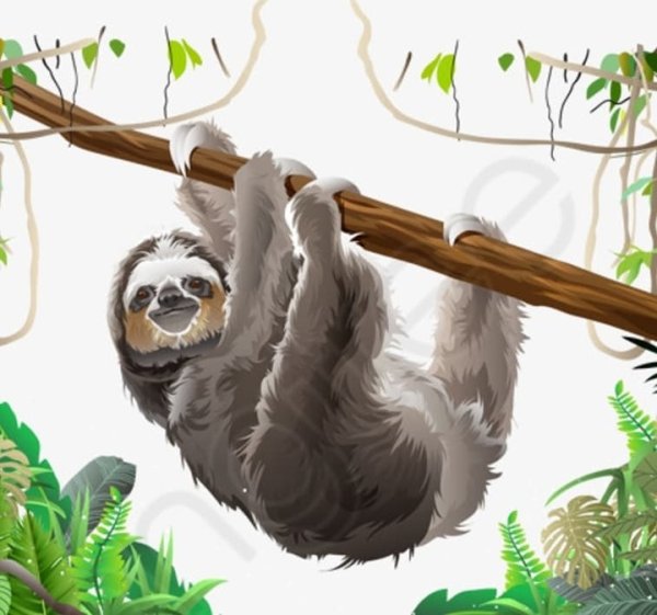 Ленивец для дошкольников