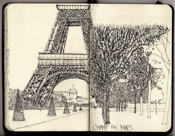 Париж маркерами