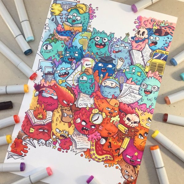 Дудл арт Vexx