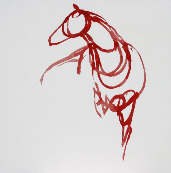 Лошадь фломастерами