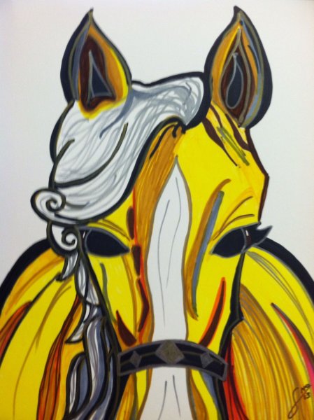 Индейская лошадь эскизы