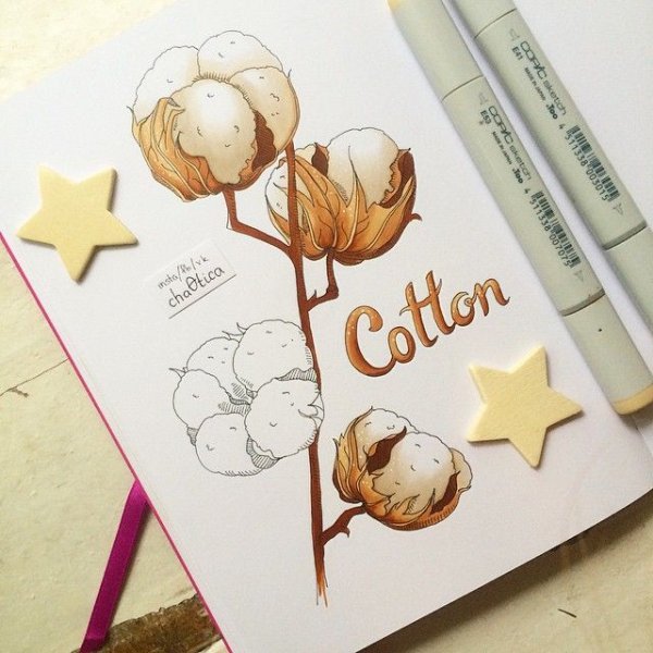 Рисунки скетч маркерами хлопок