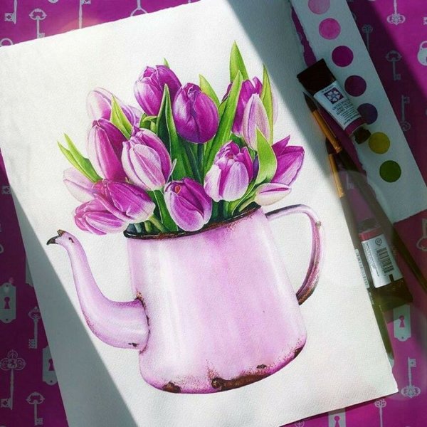 Рисунки для срисовки фломастерами