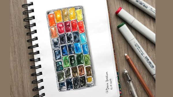 Скетчи спиртовыми маркерами