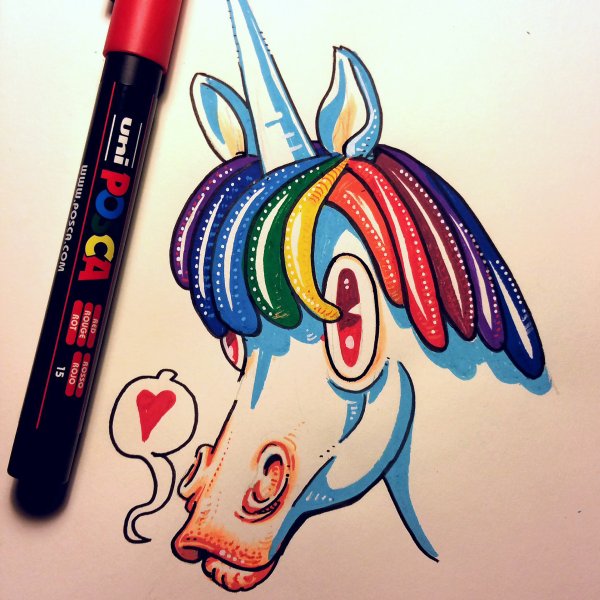 Рисунки фломастерами Posca