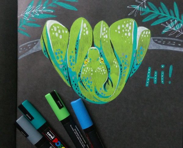 Рисунки маркерами Posca